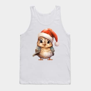 American Woodcock in Santa Hat Tank Top